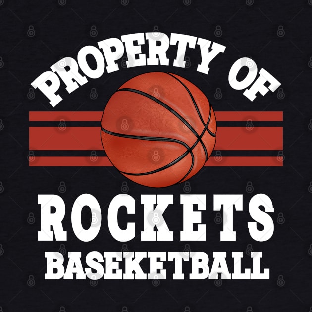 Proud Name Rockets Graphic Property Vintage Basketball by Frozen Jack monster
